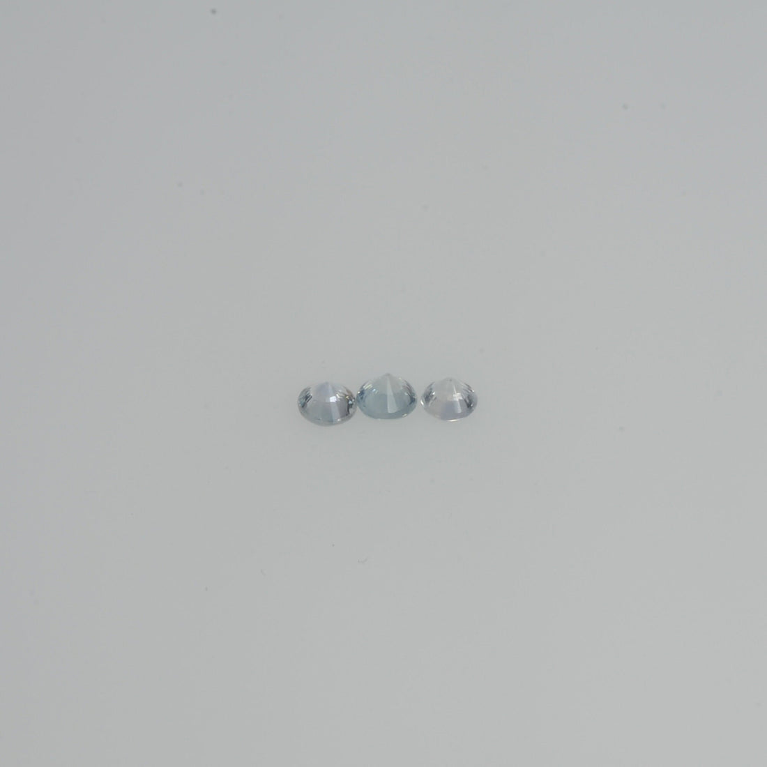 2.5-3.5 mm Natural Yellowish White Sapphire Loose Vs Quality Gemstone Round Diamond Cut