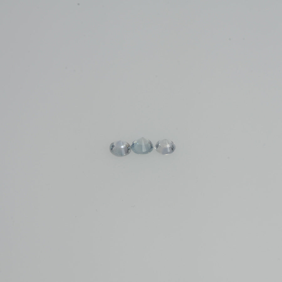 2.5-3.5 mm Natural Yellowish White Sapphire Loose Vs Quality Gemstone Round Diamond Cut