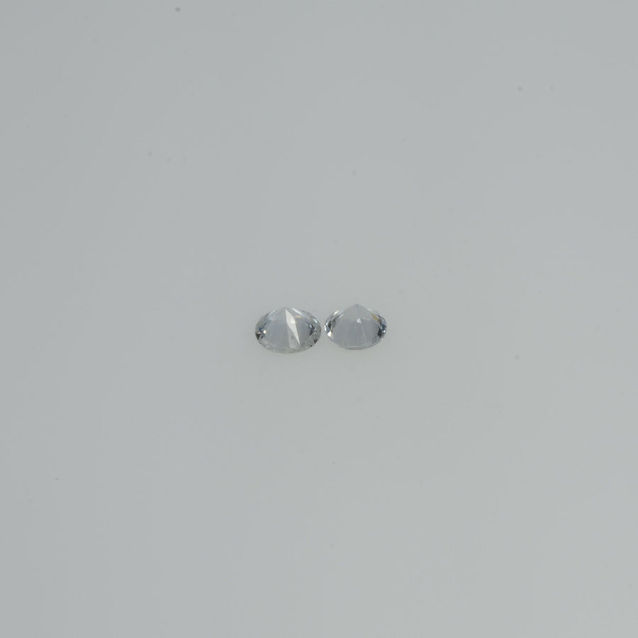 2.0-3.0 mm Natural Yellowish white Sapphire Loose Vs Quality Gemstone Round Diamond Cut