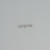 3.0 mm Natural Yellowish white Sapphire Loose Vs Quality  Gemstone Round Diamond Cut