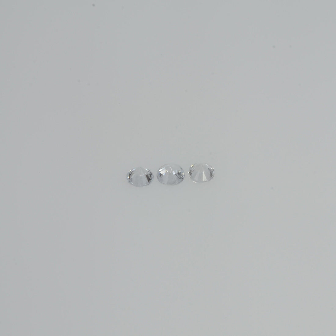 1.5-3.0 mm Natural Yellowish white Sapphire Loose Vs Quality Gemstone Round Diamond Cut