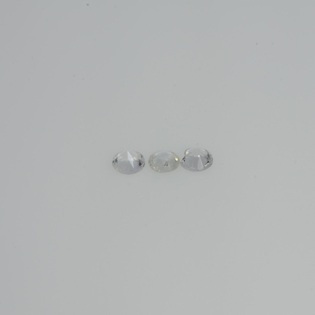1.5-3.0 mm Natural Yellowish white Sapphire Loose Vs Quality Gemstone Round Diamond Cut
