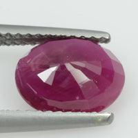 2.42 cts Natural Burma Ruby Loose Gemstone Oval Cut