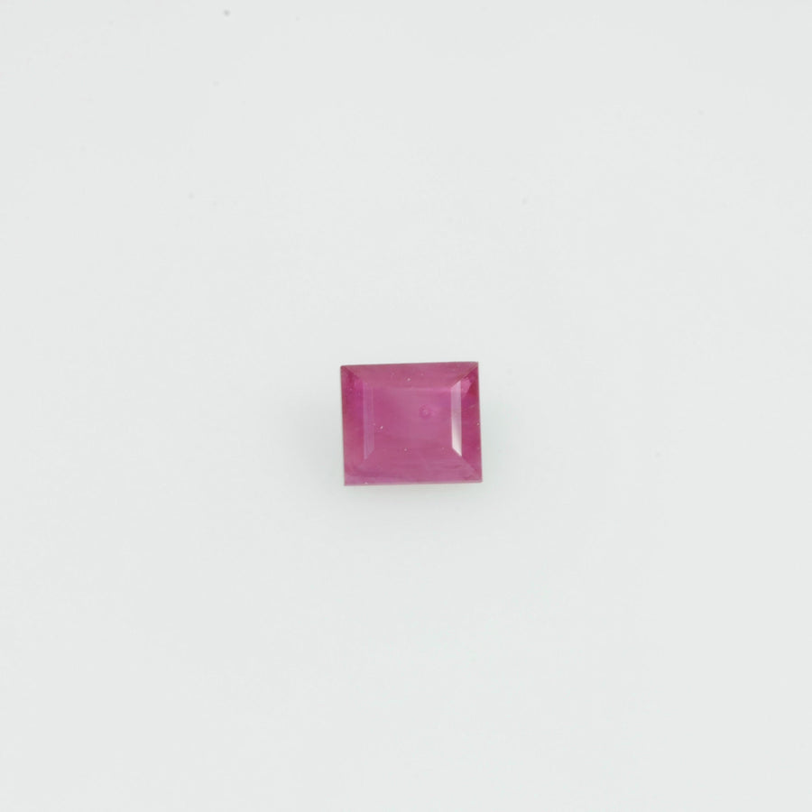 4x3 mm Natural Burma Ruby Loose Gemstone Long Square Cut