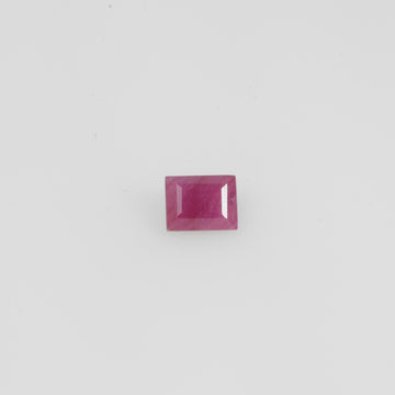 4.5x3.5 mm Natural Burma Ruby Loose Gemstone Long Square Cut