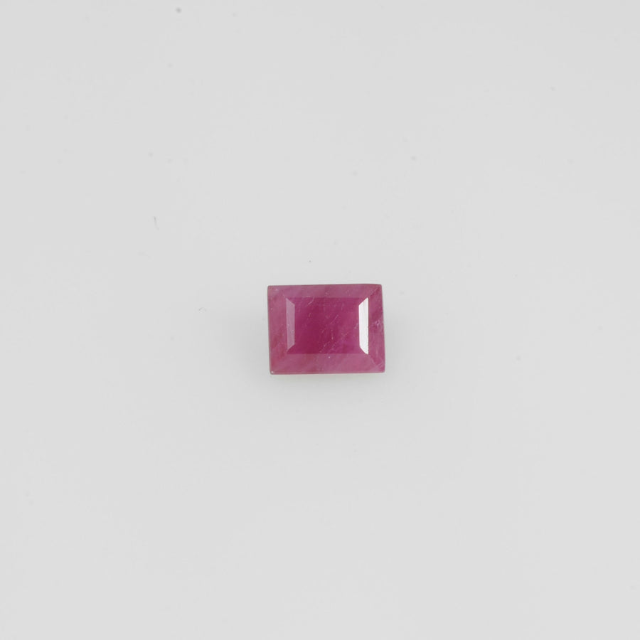 4.5x3.5 mm Natural Burma Ruby Loose Gemstone Long Square Cut