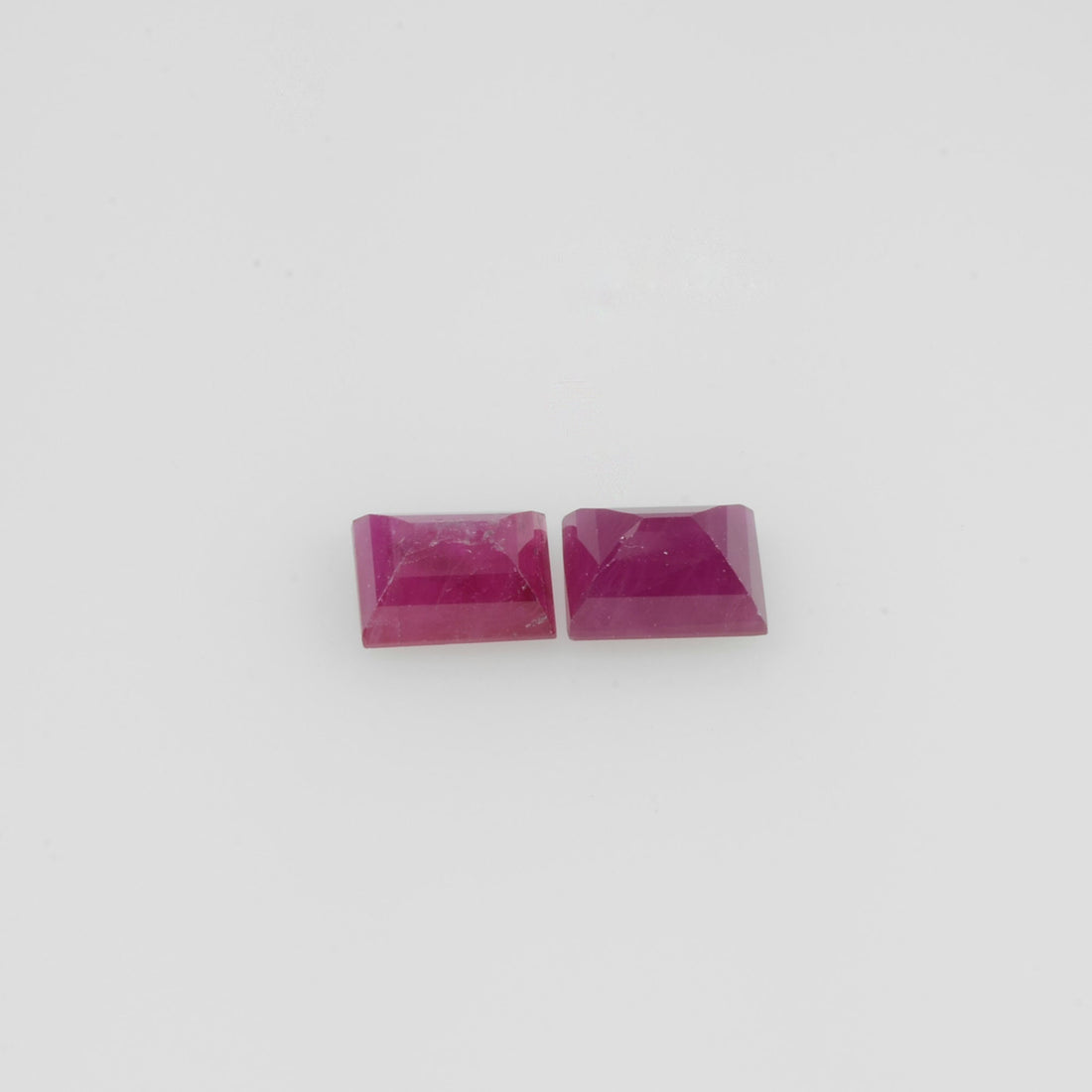 4.5x3.5 mm Natural Burma Ruby Loose Gemstone Long Square Cut