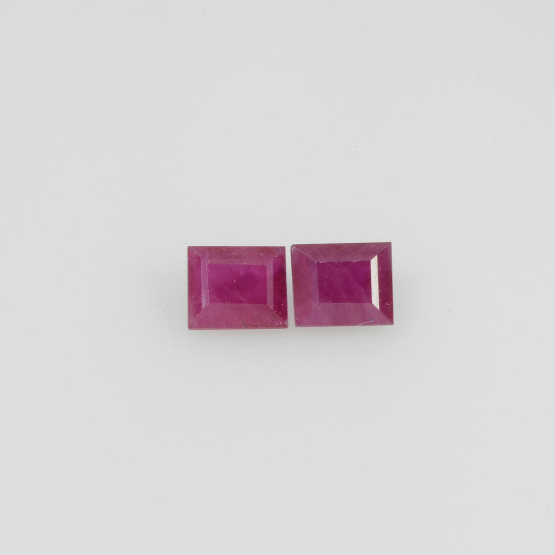 4.5x3.5 mm Natural Burma Ruby Loose Gemstone Long Square Cut