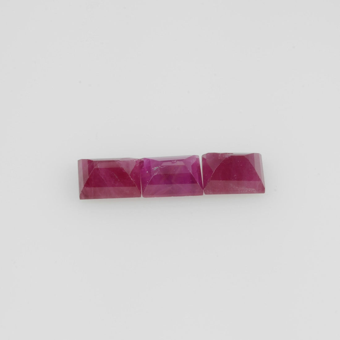 4.5x3.5 mm Natural Burma Ruby Loose Gemstone Long Square Cut