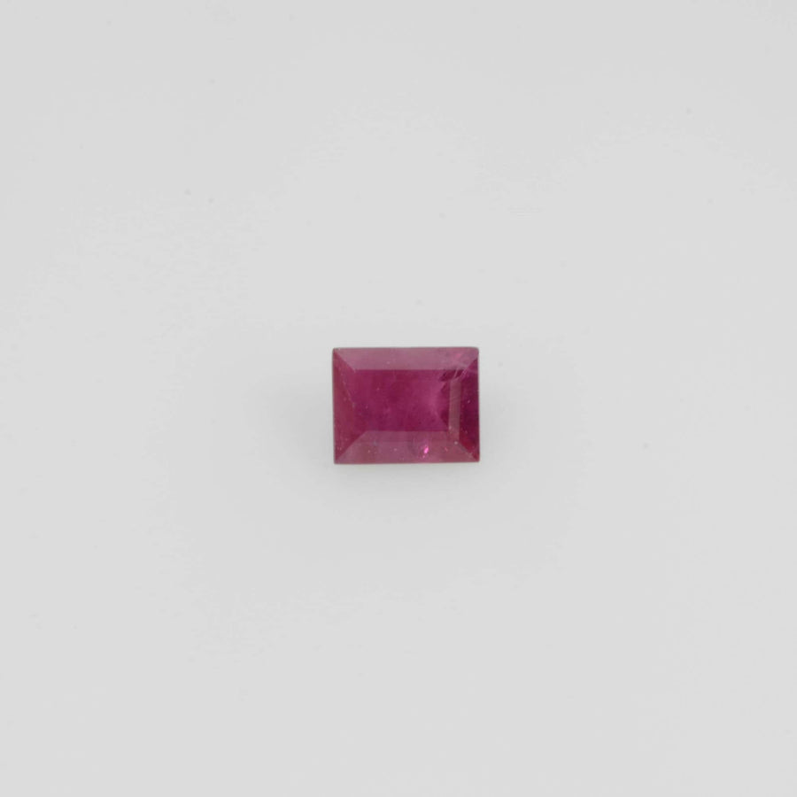 4.5x3.5 mm Natural Burma Ruby Loose Gemstone Long Square Cut