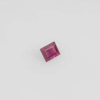 4.5x3.5 mm Natural Burma Ruby Loose Gemstone Long Square Cut