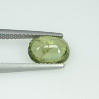 2.15 Cts Natural Green Sapphire Loose Gemstone Oval Cut