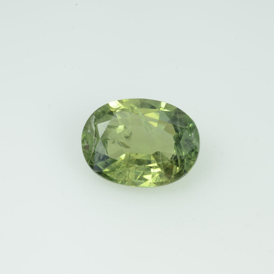 2.14 Cts Natural Green Sapphire Loose Gemstone Oval Cut