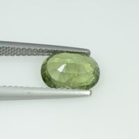 2.10 Cts Natural Green Sapphire Loose Gemstone Oval Cut