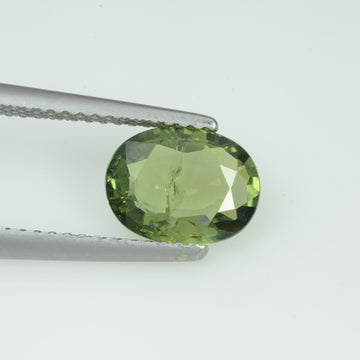 1.80 Cts Natural Green Sapphire Loose Gemstone Oval Cut