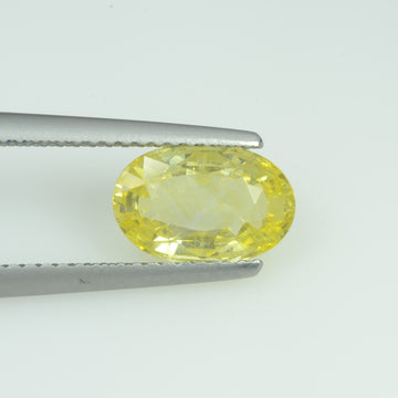 2.09 Cts Natural Yellow Sapphire Loose Gemstone Oval Cut