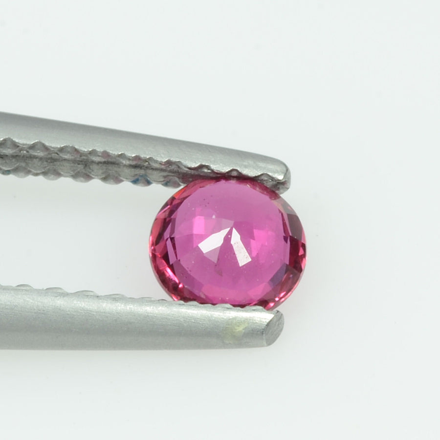 4.4 mm Natural Burma Ruby Loose Gemstone Round Cut
