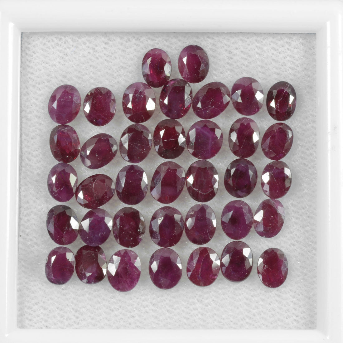 4.5x3.5 MM Natural Ruby Loose Gemstone Oval Cut