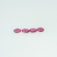 4x3 MM Natural Ruby Loose Gemstone Oval Cut