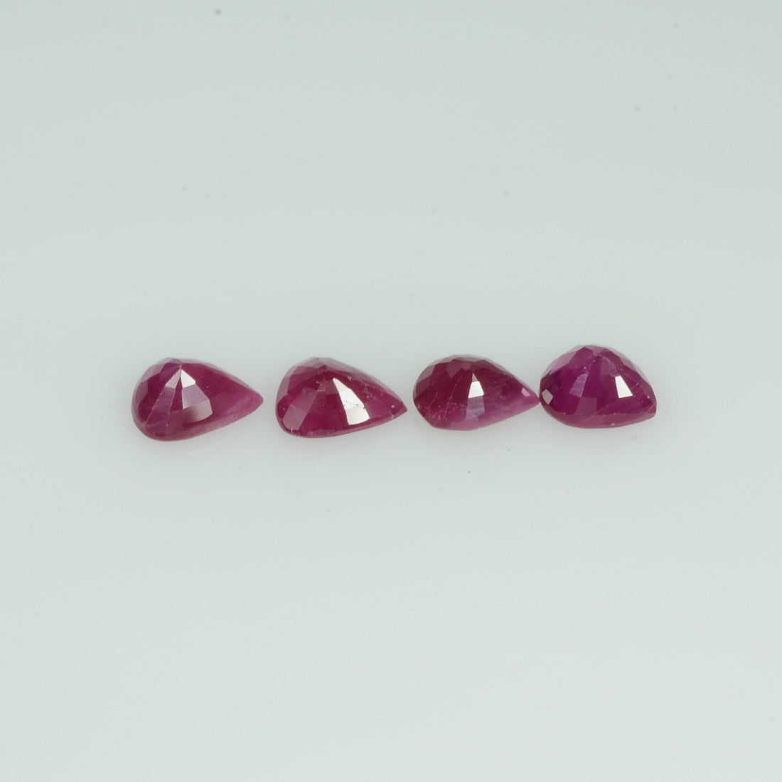 5x4MM Natural Ruby Loose Gemstone Pear Cut