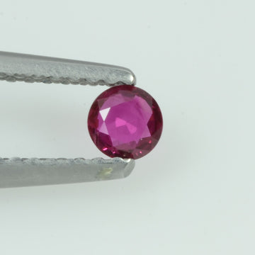 3.7 mm  Natural Burma Ruby Loose Gemstone Round Cut