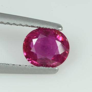 0.91 Cts Natural Burma Ruby Loose Gemstone Oval Cut