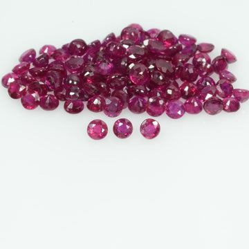 1.4-2.8 mm Natural Ruby Loose Gemstone Round Cut