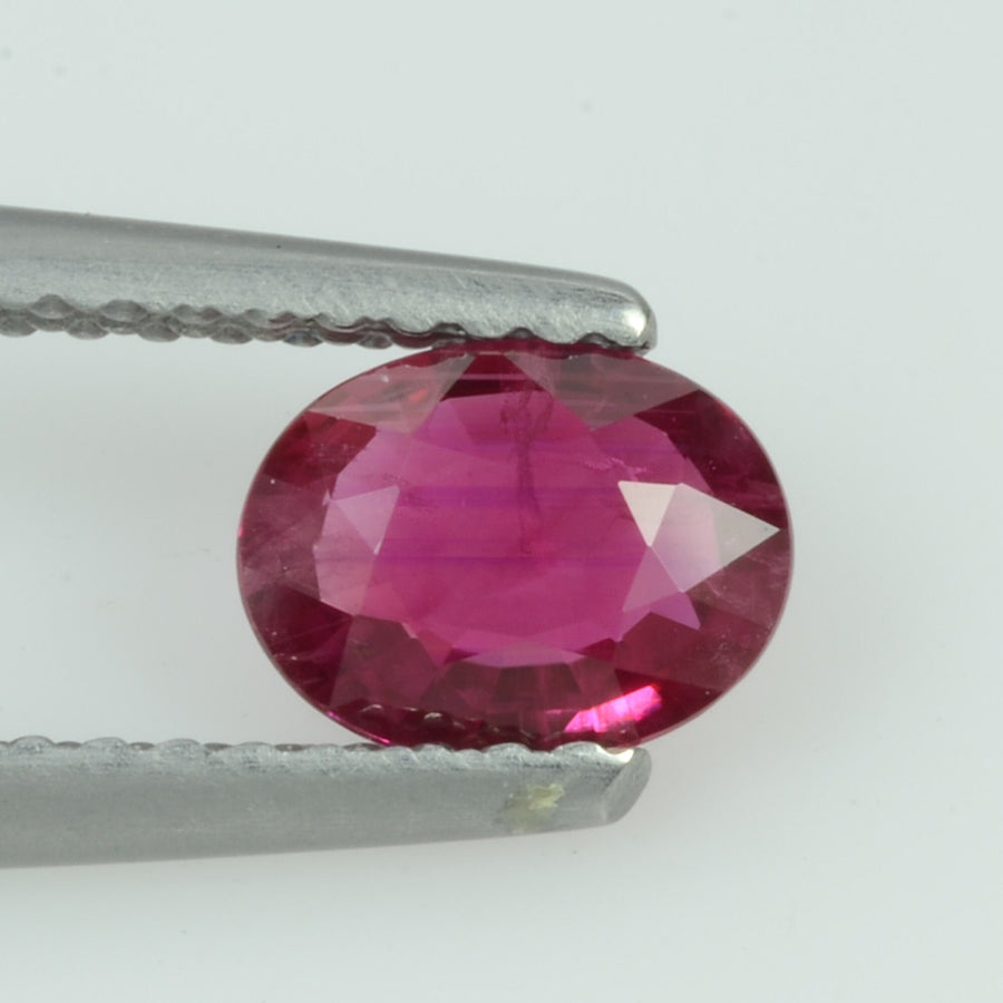 0.63 Cts Natural Vietnam Ruby Loose Gemstone Oval Cut