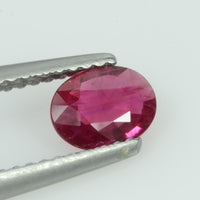 0.63 Cts Natural Vietnam Ruby Loose Gemstone Oval Cut