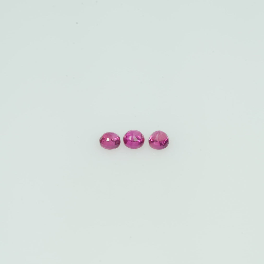 1.4-2.6 mm Natural Ruby Loose Gemstone Round Cut