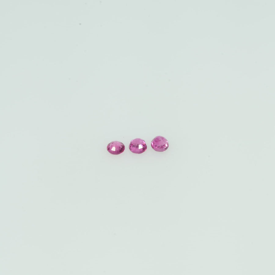 1.1-2.8 mm Natural Ruby Loose Gemstone Round Cut