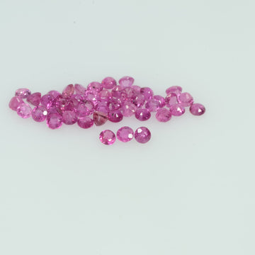 1.1-2.8 mm Natural Ruby Loose Gemstone Round Cut