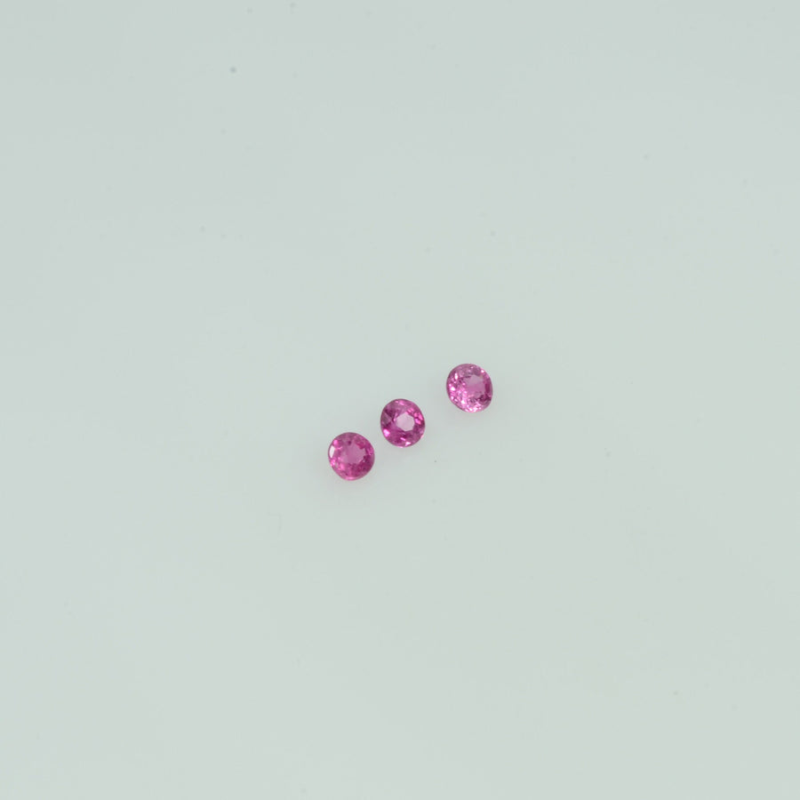 1.1-2.8 mm Natural Ruby Loose Gemstone Round Cut
