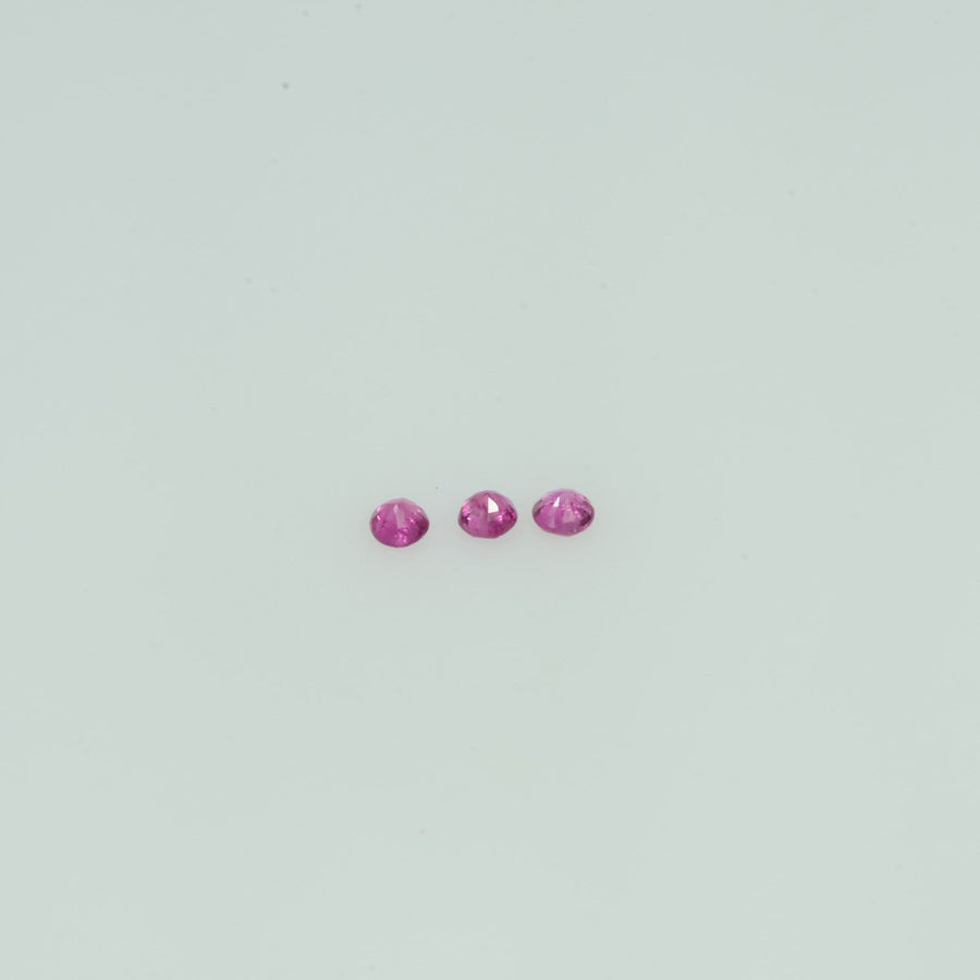 1.1-2.8 mm Natural Ruby Loose Gemstone Round Cut