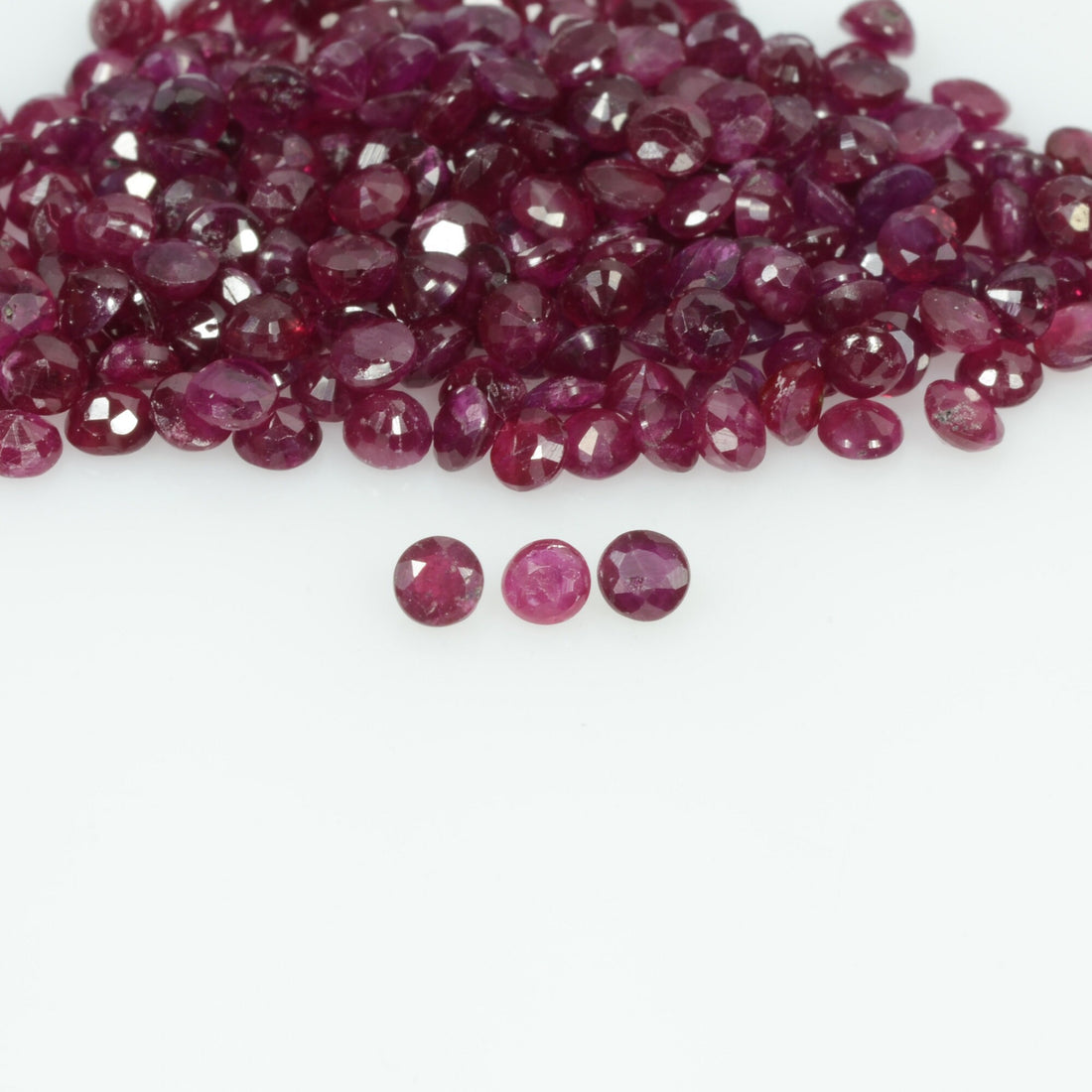2.0-2.8 mm Natural Ruby Loose Gemstone Round Cut