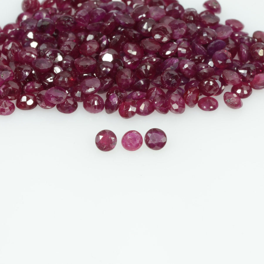 2.0-2.8 mm Natural Ruby Loose Gemstone Round Cut