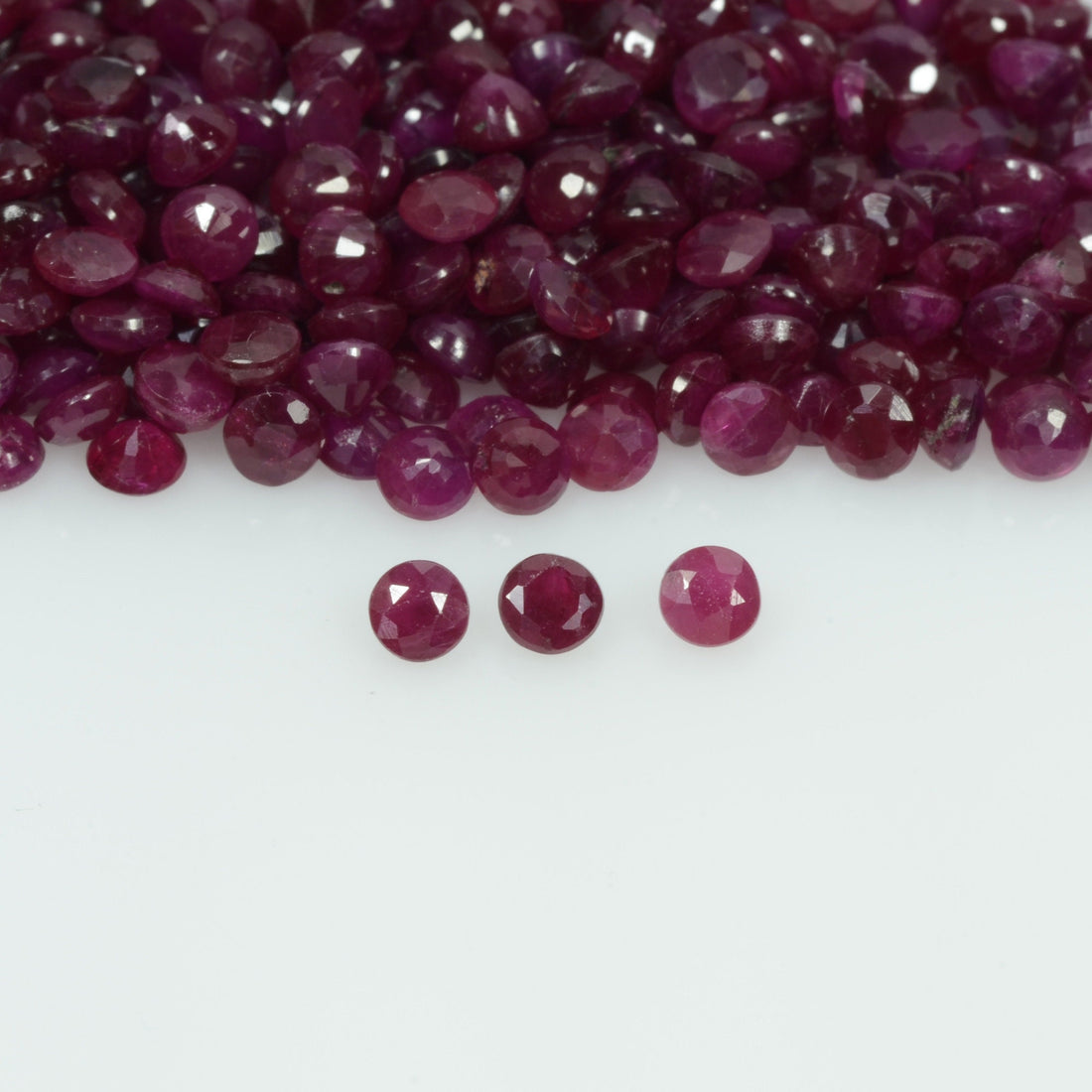 2.1-3.1 mm Natural Ruby Loose Gemstone Round Cut