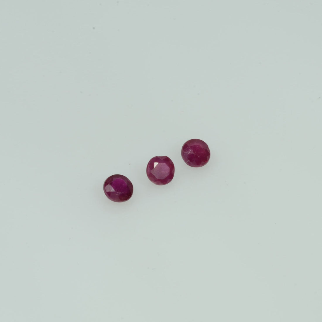1.9-3.2 mm Natural Ruby Loose Gemstone Round Cut