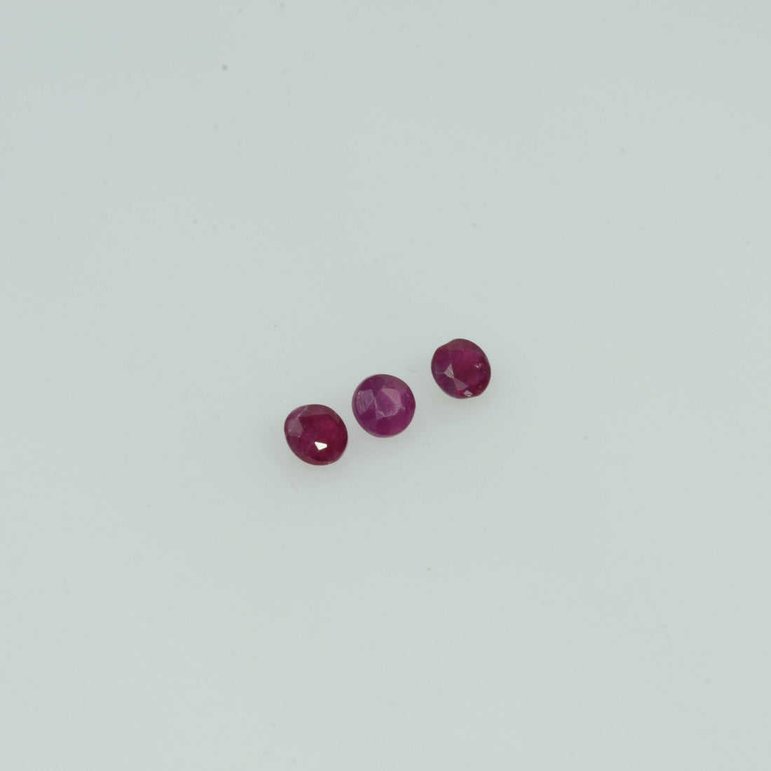 1.9-3.2 mm Natural Ruby Loose Gemstone Round Cut