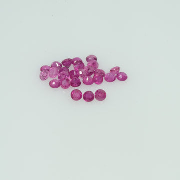 1.4-3.1 mm Lots Natural Ruby Loose Gemstone Round Cut