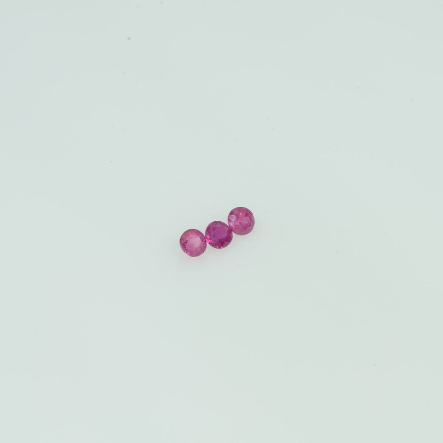 1.4-3.1 mm Lots Natural Ruby Loose Gemstone Round Cut