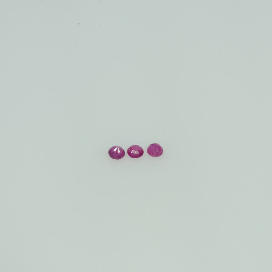 1.4-3.1 mm Lots Natural Ruby Loose Gemstone Round Cut