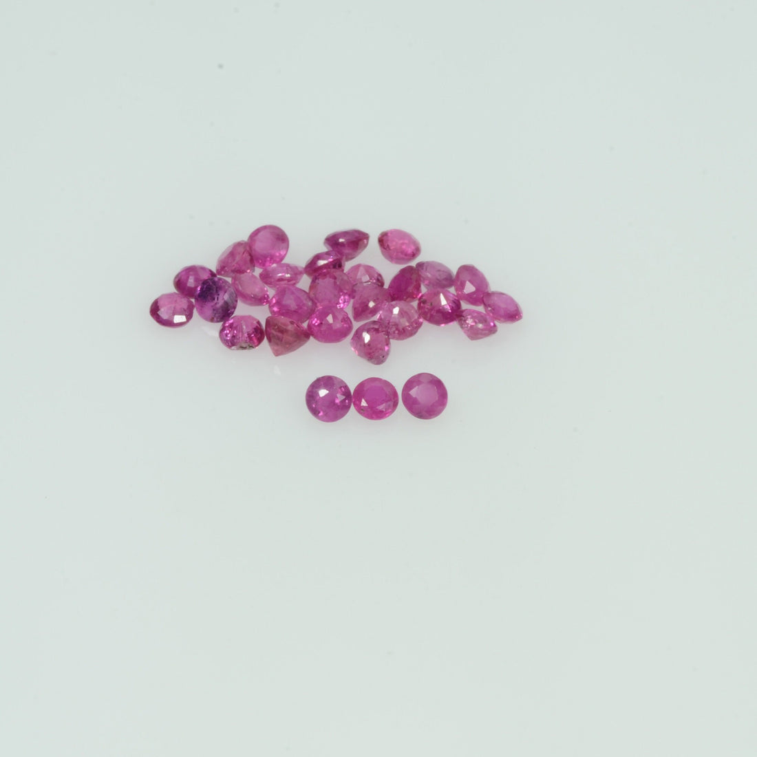 1.4-3.1 mm Lots Natural Ruby Loose Gemstone Round Cut