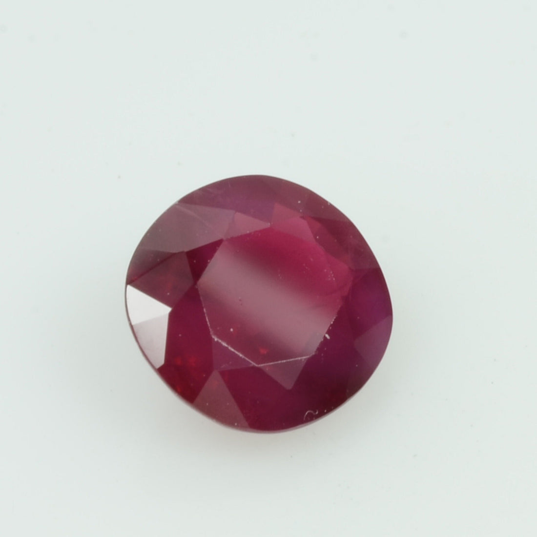 0.98 Cts Natural Burma Ruby Loose Gemstone Roundish Oval Cut