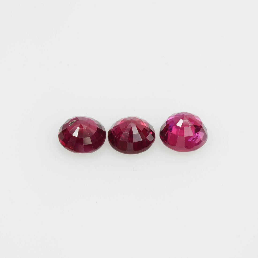 3.8-4.9 mm Natural Ruby Loose Gemstone Round Cut