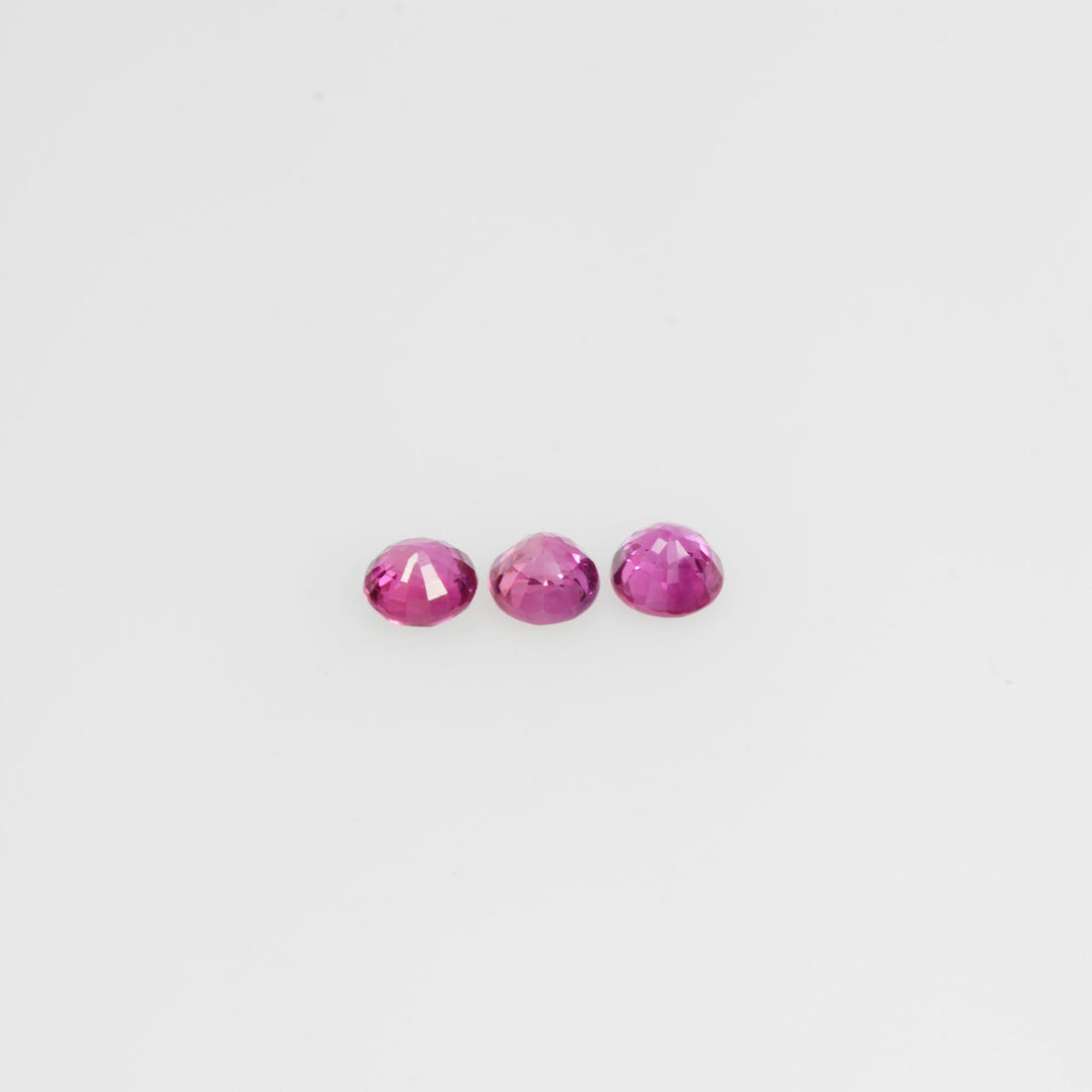 1.8-3.9 mm Natural Ruby Loose Gemstone Round Cut