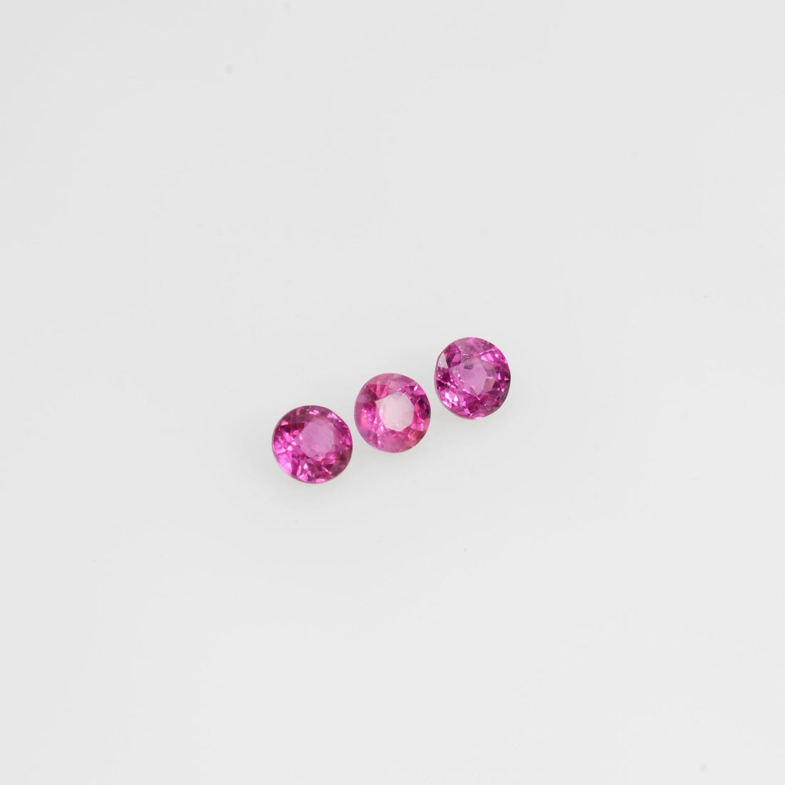 1.8-3.9 mm Natural Ruby Loose Gemstone Round Cut