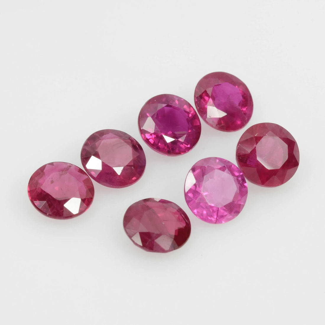 4.5-5.8 mm Natural Ruby Loose Gemstone Round Cut