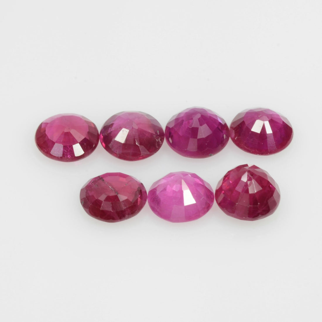 4.5-5.8 mm Natural Ruby Loose Gemstone Round Cut