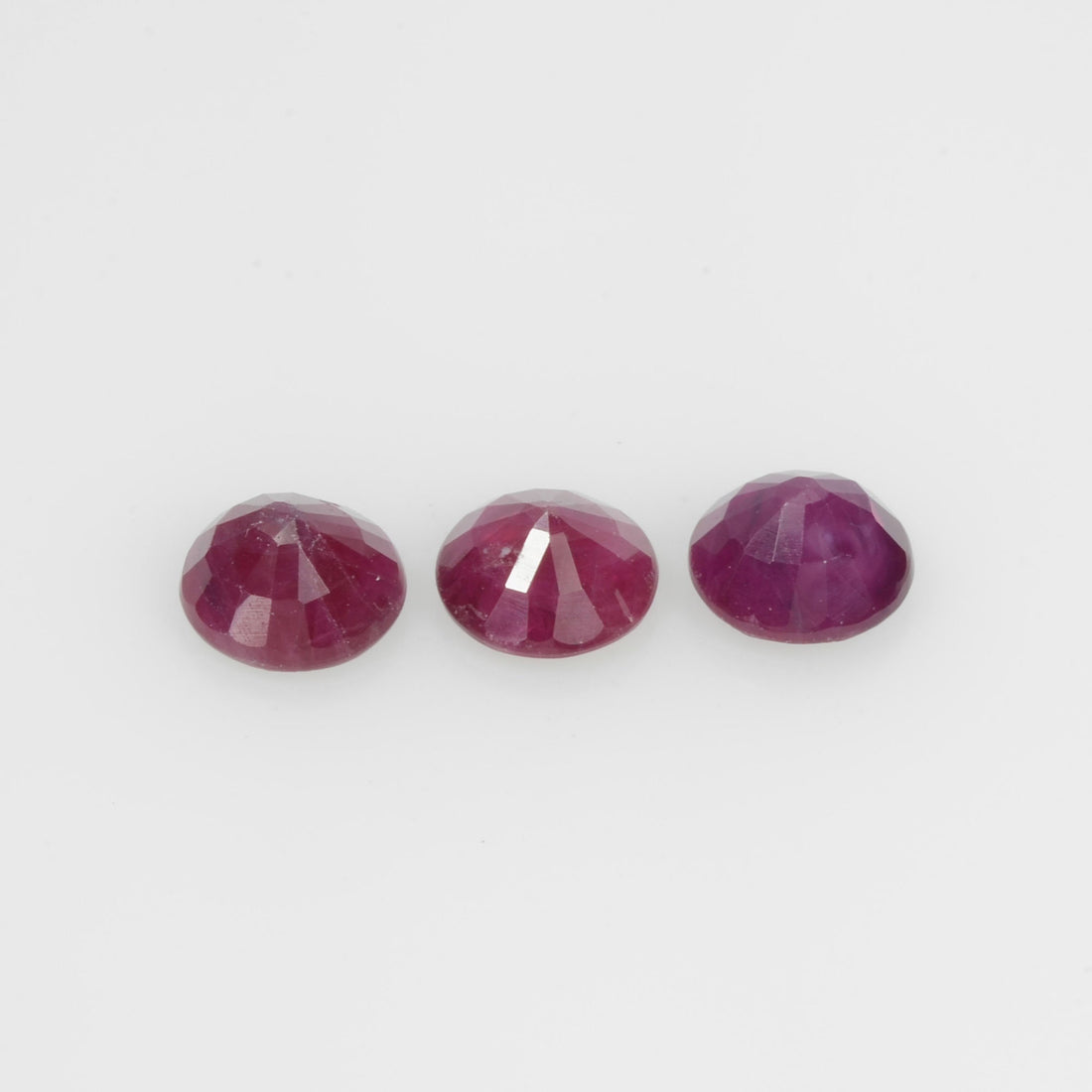 4.4-8.8 mm Natural Ruby Loose Gemstone Round Cut